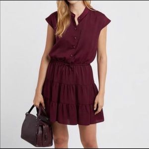 Rebecca Minkoff Ollie dress in burgundy. Size small.